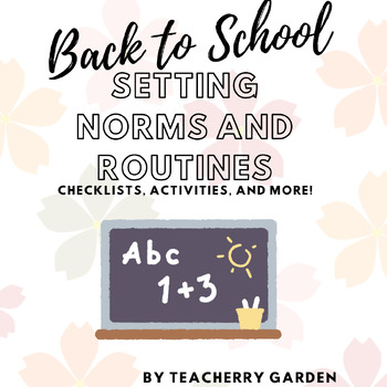 Preview of Back to School - Setting Norms and Routines | Planner, Checklist, and Activities