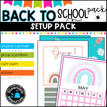 Preview of Back to School Setup Pack 