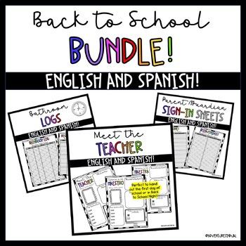 Preview of Back to School Forms | English and Spanish