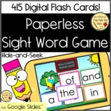 Back to School Sight Word Game | Digital Interactive Paper