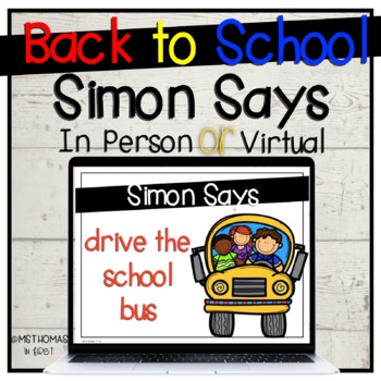 Simon Says Game, Back to School Brain Break