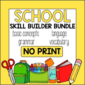 Preview of Back to School Skill Builder Bundle *NO PRINT & INTERACTIVE*