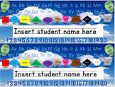 Back to School-  Sky's The Limit Themed Name Plates