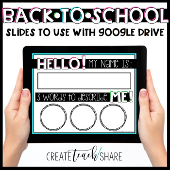 Preview of Back to School Slides for Google