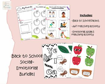 Preview of Back to School Social-Emotional Activity Bundle!