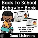 Back to School Social Narrative Stories Behavior Book - Be