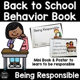 Back to School Social Narrative Stories Behavior Book - Be