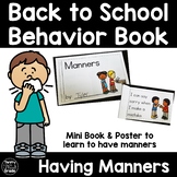 Back to School Social Narrative Stories Behavior Book - Ha