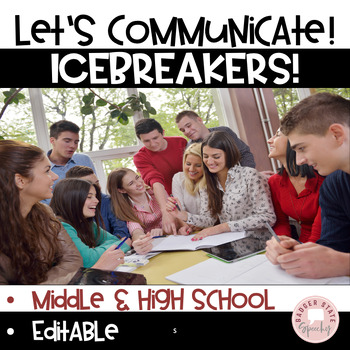 Preview of Back to School Social Skills Icebreakers Interactive Games Middle High School