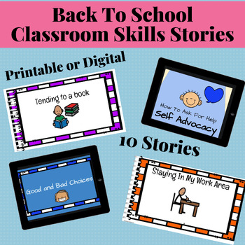 Preview of Back to School Social Skills Stories Life Skills SEL Behavior Management