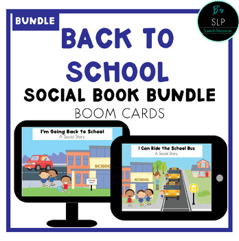 Preview of Back to School Social Stories BUNDLE Speech and Language