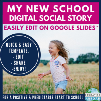 Preview of Back to School Social Story Template | Preschool Behavior Management