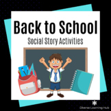 First Day of School Social Story Activities for Special Ed