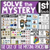 Back to School Solve the Mystery Math & ELA Task Card Activity