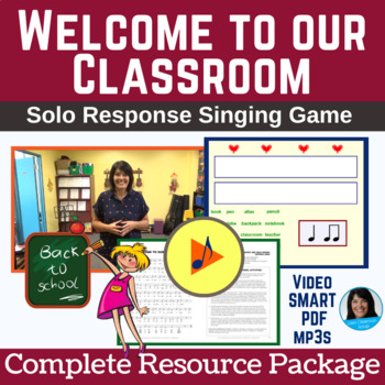 Preview of Back to School Music Activities - Music Get to Know You Activity for Elementary
