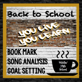 Preview of Back to School, Song Lyric Analysis, Goal Setting