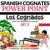 Back to School Spanish Cognates PowerPoint - Beginning Spa