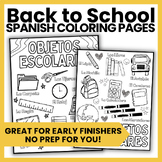 Back to School Spanish Coloring Pages | Páginas de Colorea