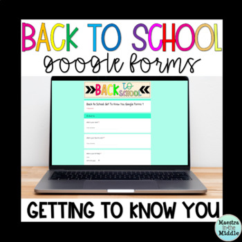 Preview of Back to School Spanish and English Google Forms Getting To Know You