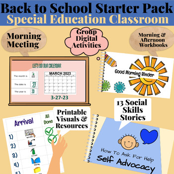 Preview of Back to School Special Education Resources Social Skills Stories and More