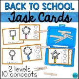 Back to School Special Education Task Boxes - Basic Concep