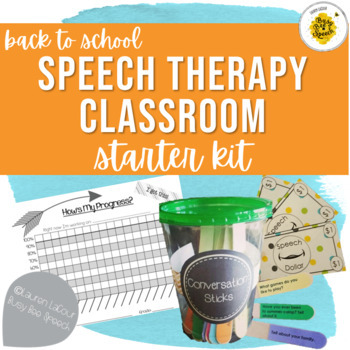 Preview of Back to School Speech Therapy Classroom Starter Kit