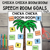 Back to School Speech Goals - Chicka Chicka Boom Boom