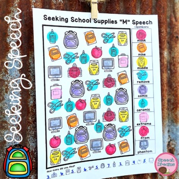 Preview of Back to School Speech Language Therapy Activities