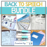 Back to School Speech Therapy BUNDLE | School SLP