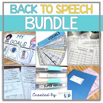 Preview of Back to School Speech Therapy BUNDLE | School SLP