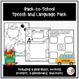 Back-to-School Speech and Language Packet