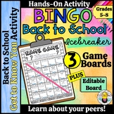 All About Me BINGO: Interactive Icebreaker for Middle School