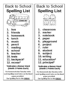 spelling words clipart