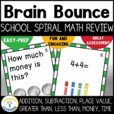 Back to School Spiral Math Review Game First Grade