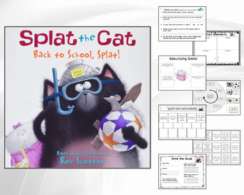 Preview of Back to School, Splat - Book Companion - Perfect for 1st- 3rd Grade