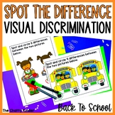 Back to School Spot the Difference Activity