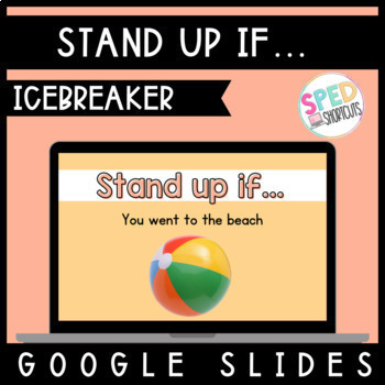 Back to School Stand Up or Sit Down Game for Google Slides TPT