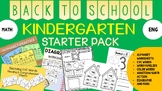 Back to School Starter Pack for Kindergarten for English, 