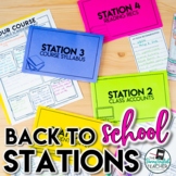 Back to School Stations: First Day of School Activity (Mid