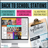 Back to School Stations & One-Pager - PDF & DIGITAL