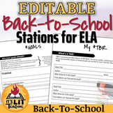 Back-to-School Stations for High School English Class