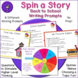 Back to School Story Spinner -Writing Prompts and Discussi