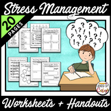 Back to School Stress and Anxiety Worksheets