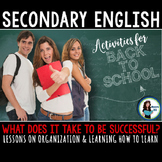 Back to School Activities for Secondary English