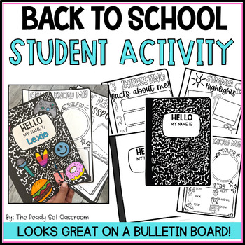 Back to School Student Activity, First Week of School Craft Activity