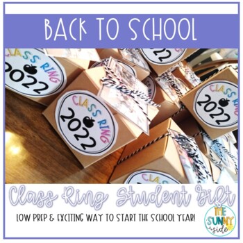 Preview of Back to School Student Gift | Class Ring | [EDITABLE]