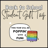 Back to School Student Gift Tag (Pop It Edition)