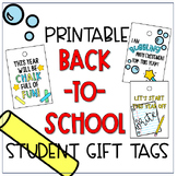 Back to School Student Gift Tags