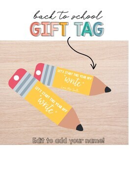 Printable Starting Our Year Off Write Gift Tags, Printable Teacher App -  Sunshinetulipdesign