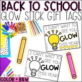 Back to School Student Gift Tags for Glow Sticks, Sunglass